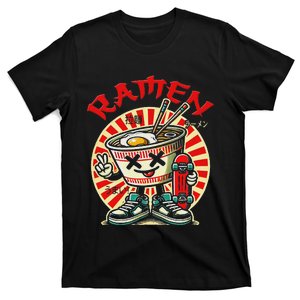 Cute Ramen Skater Kawaii Anime Skateboard Lover Ns T-Shirt