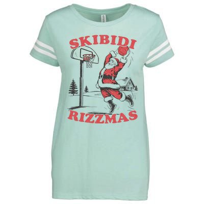 Christmas Rizz Santa Claus Basketball Enza Ladies Jersey Football T-Shirt