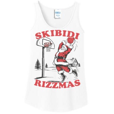 Christmas Rizz Santa Claus Basketball Ladies Essential Tank