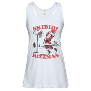 Christmas Rizz Santa Claus Basketball Ladies Essential Flowy Tank