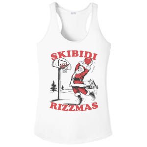 Christmas Rizz Santa Claus Basketball Ladies PosiCharge Competitor Racerback Tank