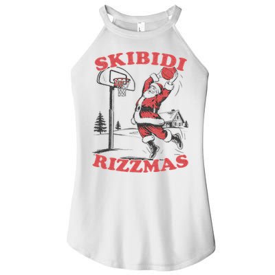 Christmas Rizz Santa Claus Basketball Women's Perfect Tri Rocker Tank