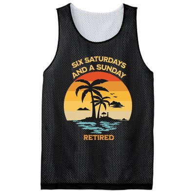 Christian Retirement Six Saturdays And A Sunday Beach Mesh Reversible Basketball Jersey Tank