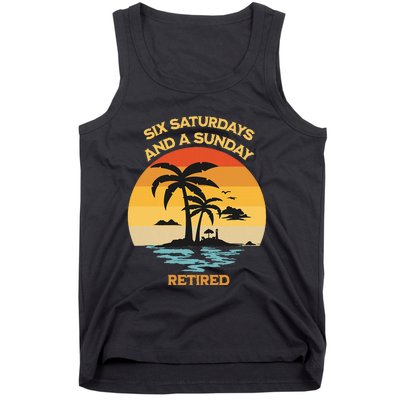 Christian Retirement Six Saturdays And A Sunday Beach Tank Top