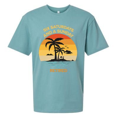 Christian Retirement Six Saturdays And A Sunday Beach Sueded Cloud Jersey T-Shirt