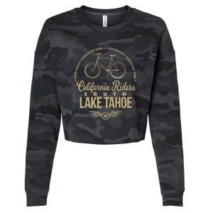 California Riders South Lake Tahoe Bicycle Cycling Cropped Pullover Crew