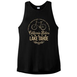 California Riders South Lake Tahoe Bicycle Cycling Ladies PosiCharge Tri-Blend Wicking Tank