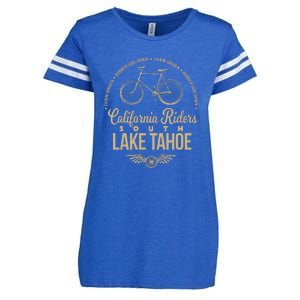 California Riders South Lake Tahoe Bicycle Cycling Enza Ladies Jersey Football T-Shirt