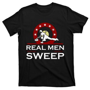 Curling Real Sweep Funny Sport Outdoor Birthday Party Gift T-Shirt