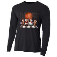 Christmas Reindeer Santa Snowman Astronauts Mars Cooling Performance Long Sleeve Crew