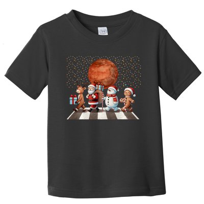 Christmas Reindeer Santa Snowman Astronauts Mars Toddler T-Shirt