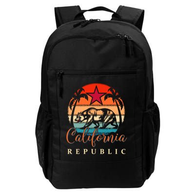 California Republic Socal Norcal Flag Cencal Cali Vintage Cute Gift Backpack