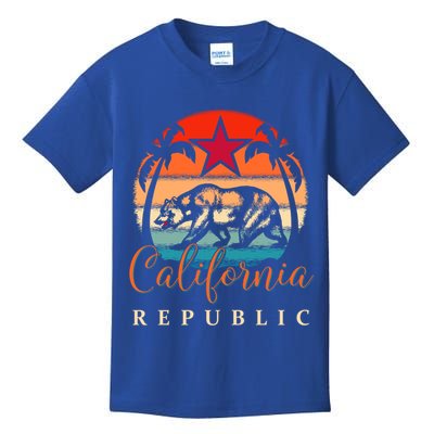 California Republic Socal Norcal Flag Cencal Cali Vintage Cute Gift Kids T-Shirt