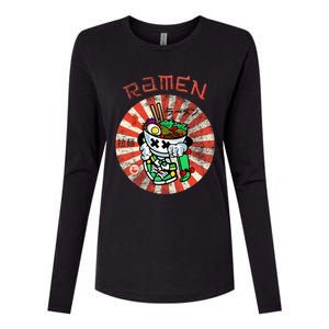 Cute Ramen Skater Kawaii Anime Skateboard Lover Ns Womens Cotton Relaxed Long Sleeve T-Shirt