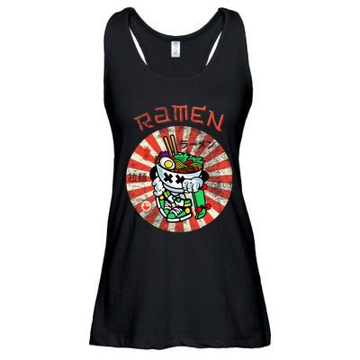 Cute Ramen Skater Kawaii Anime Skateboard Lover Ns Ladies Essential Flowy Tank