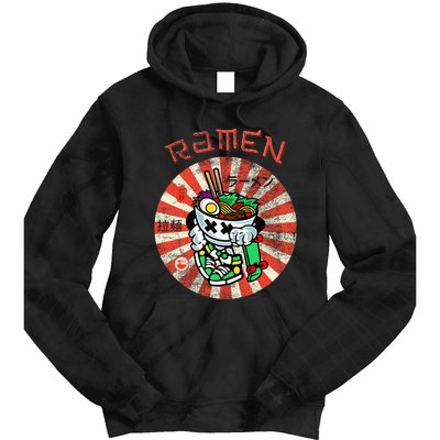 Cute Ramen Skater Kawaii Anime Skateboard Lover Ns Tie Dye Hoodie