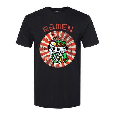 Cute Ramen Skater Kawaii Anime Skateboard Lover Ns Softstyle® CVC T-Shirt