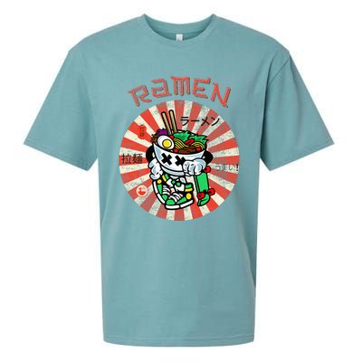 Cute Ramen Skater Kawaii Anime Skateboard Lover Ns Sueded Cloud Jersey T-Shirt