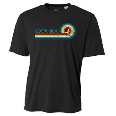 Costa Rica Surf Vintage Beach Surfer Surfing Gift Cooling Performance Crew T-Shirt