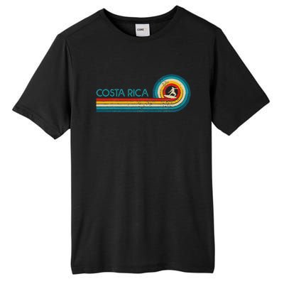 Costa Rica Surf Vintage Beach Surfer Surfing Gift Tall Fusion ChromaSoft Performance T-Shirt