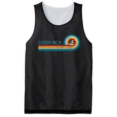 Costa Rica Surf Vintage Beach Surfer Surfing Gift Mesh Reversible Basketball Jersey Tank