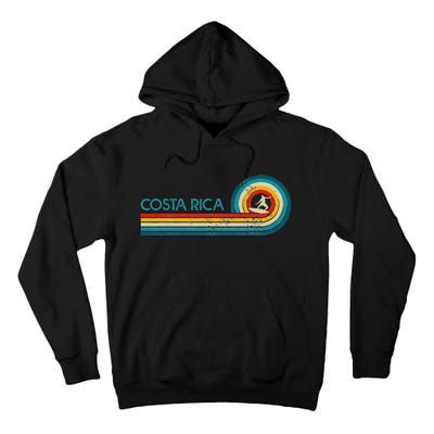 Costa Rica Surf Vintage Beach Surfer Surfing Gift Tall Hoodie