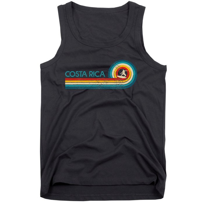 Costa Rica Surf Vintage Beach Surfer Surfing Gift Tank Top