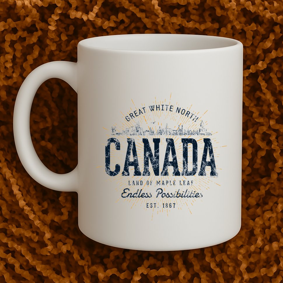 Canada Retro Style Vintage Canada Mug