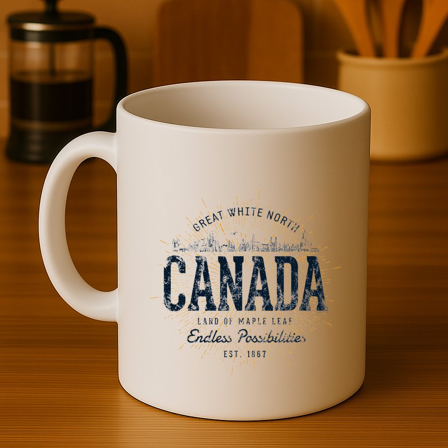 Canada Retro Style Vintage Canada Mug