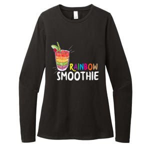 Cool Rainbow Smoothie Lgbtq Fruits Fitness Junkies Gift Womens CVC Long Sleeve Shirt