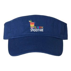 Cool Rainbow Smoothie Lgbtq Fruits Fitness Junkies Gift Valucap Bio-Washed Visor