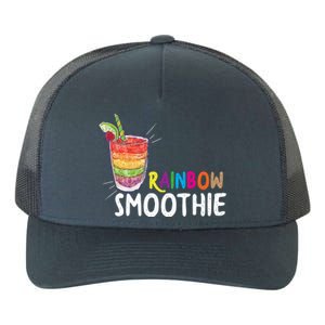 Cool Rainbow Smoothie Lgbtq Fruits Fitness Junkies Gift Yupoong Adult 5-Panel Trucker Hat