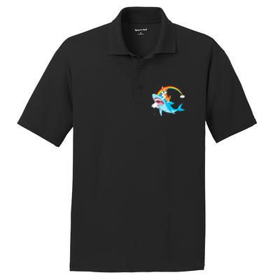 Corgi Riding Shark PosiCharge RacerMesh Polo