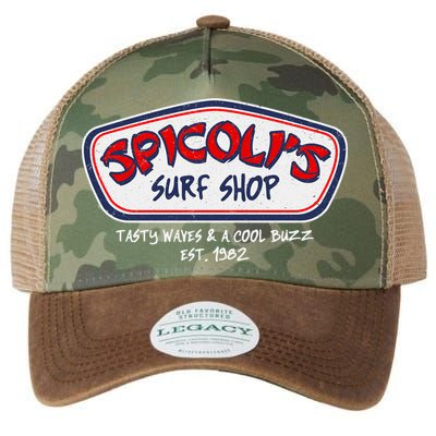 Cool Retro Spicoli’S Surf Shop Logo Legacy Tie Dye Trucker Hat