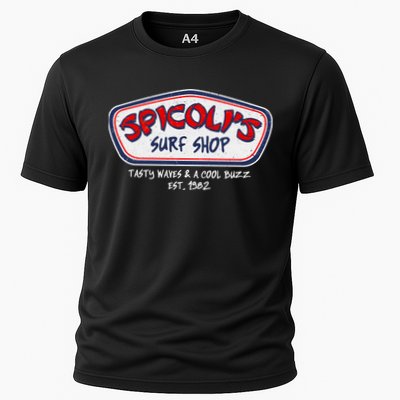 Cool Retro Spicoli’S Surf Shop Logo Performance Shirt