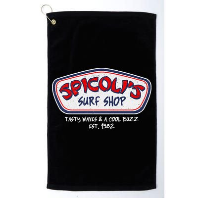 Cool Retro Spicoli’S Surf Shop Logo Golf Towel