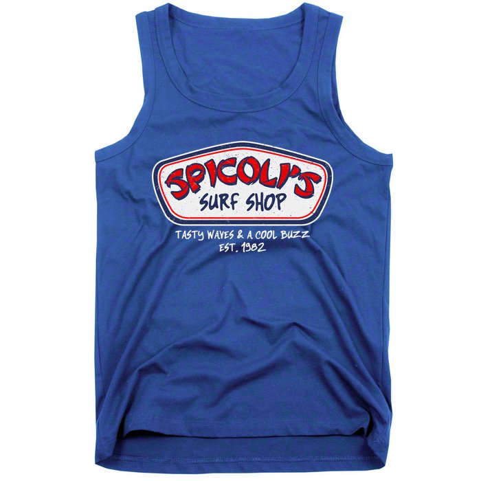Cool Retro Spicoli’S Surf Shop Logo Tank Top
