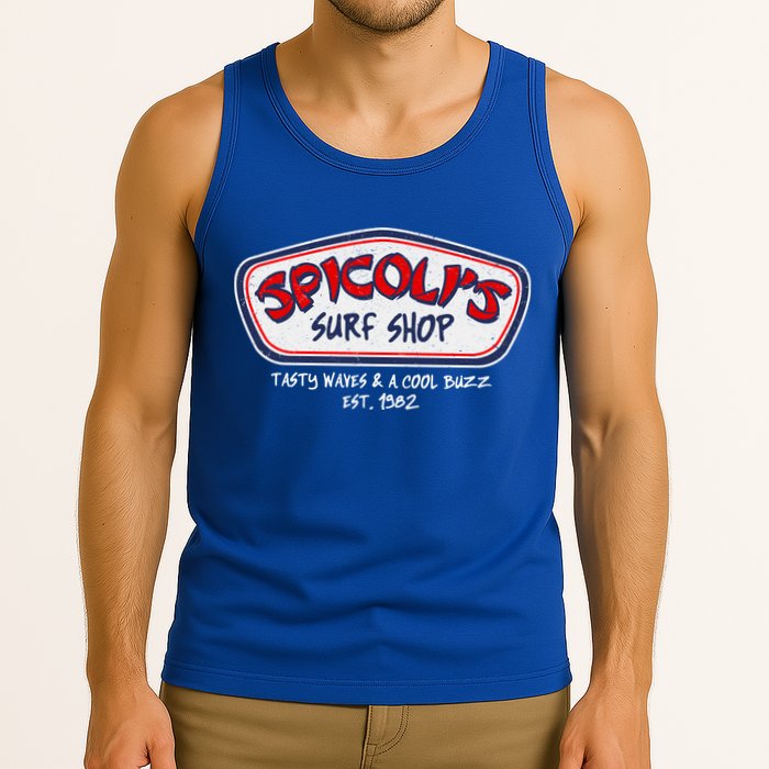 Cool Retro Spicoli’S Surf Shop Logo Tank Top