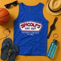 Cool Retro Spicoli’S Surf Shop Logo Tank Top