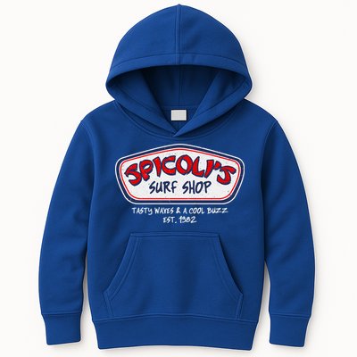 Cool Retro Spicoli’S Surf Shop Logo Kids Hoodie