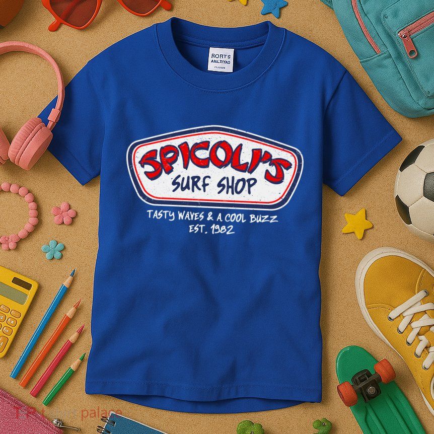 Cool Retro Spicoli’S Surf Shop Logo Kids T-Shirt