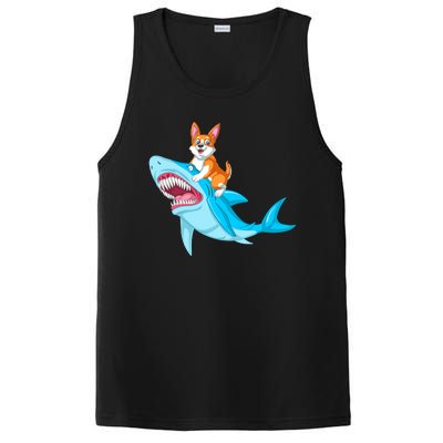 Corgi Riding Shark PosiCharge Competitor Tank