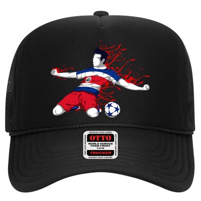 Costa Rica Soccer Costa Rican National Flag Football Lovers Trucker Hat