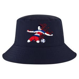 Costa Rica Soccer Costa Rican National Flag Football Lovers Cool Comfort Performance Bucket Hat