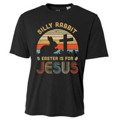 Christian Religious Silly Rabbit Easter Is For Jesus Cooling Performance Crew T-Shirt