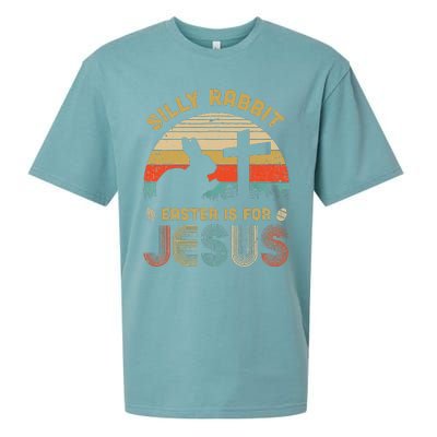 Christian Religious Silly Rabbit Easter Is For Jesus Sueded Cloud Jersey T-Shirt