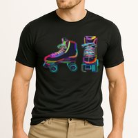 Colourfull Roller Skate Novelty Rollerskate Skating Cooling Performance Crew T-Shirt
