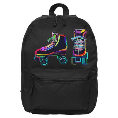 Colourfull Roller Skate Novelty Rollerskate Skating 16 in Basic Backpack