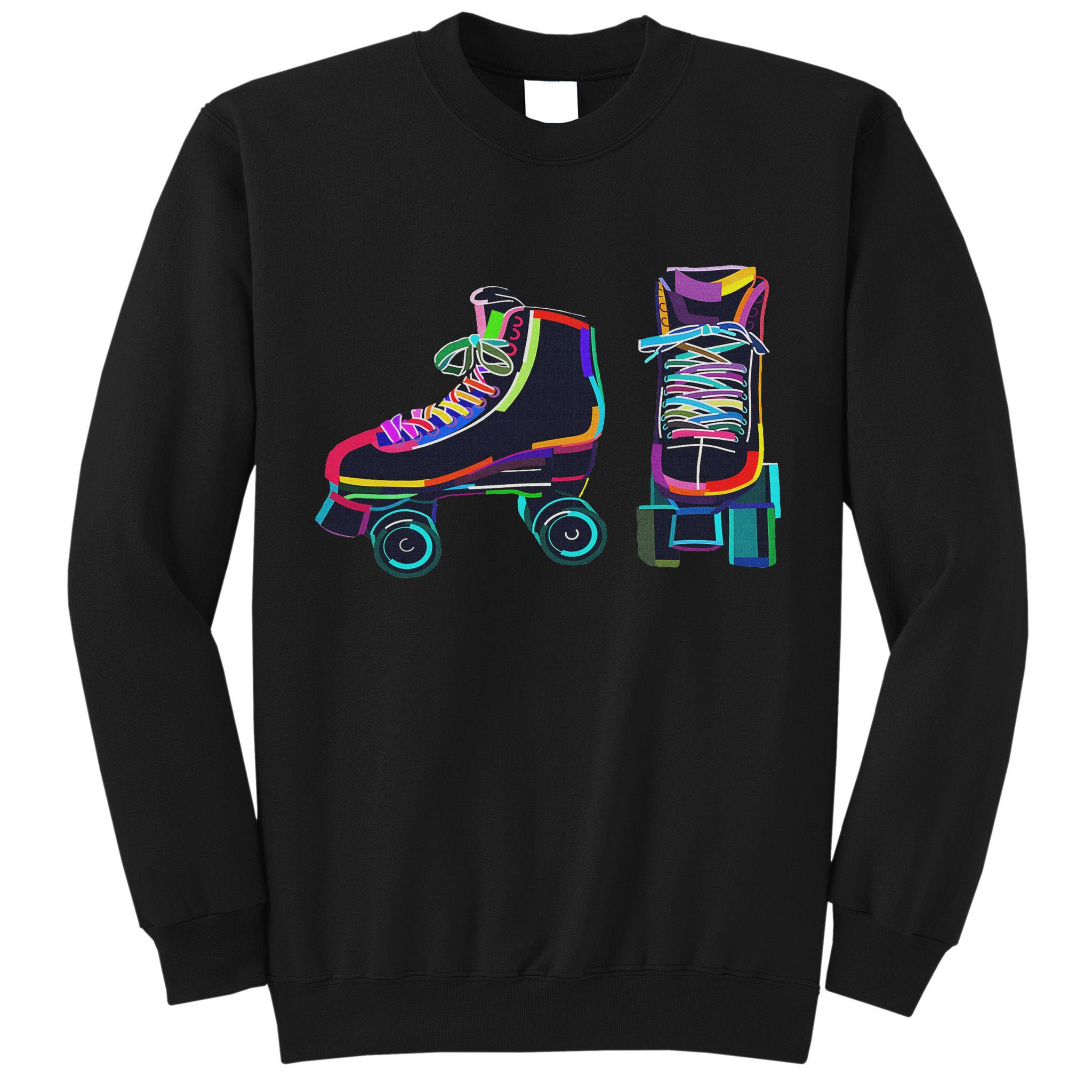 Colourfull Roller Skate Novelty Rollerskate Skating Tall Sweatshirt
