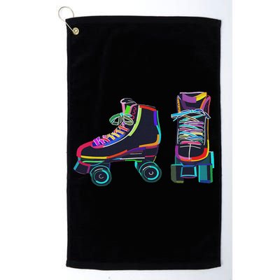 Colourfull Roller Skate Novelty Rollerskate Skating Golf Towel